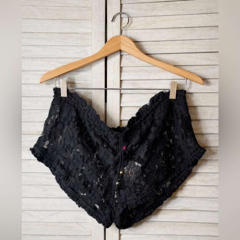 Victoria’s Secret Black Lace Shorts NWT High Waist Sexy Lingerie Medium